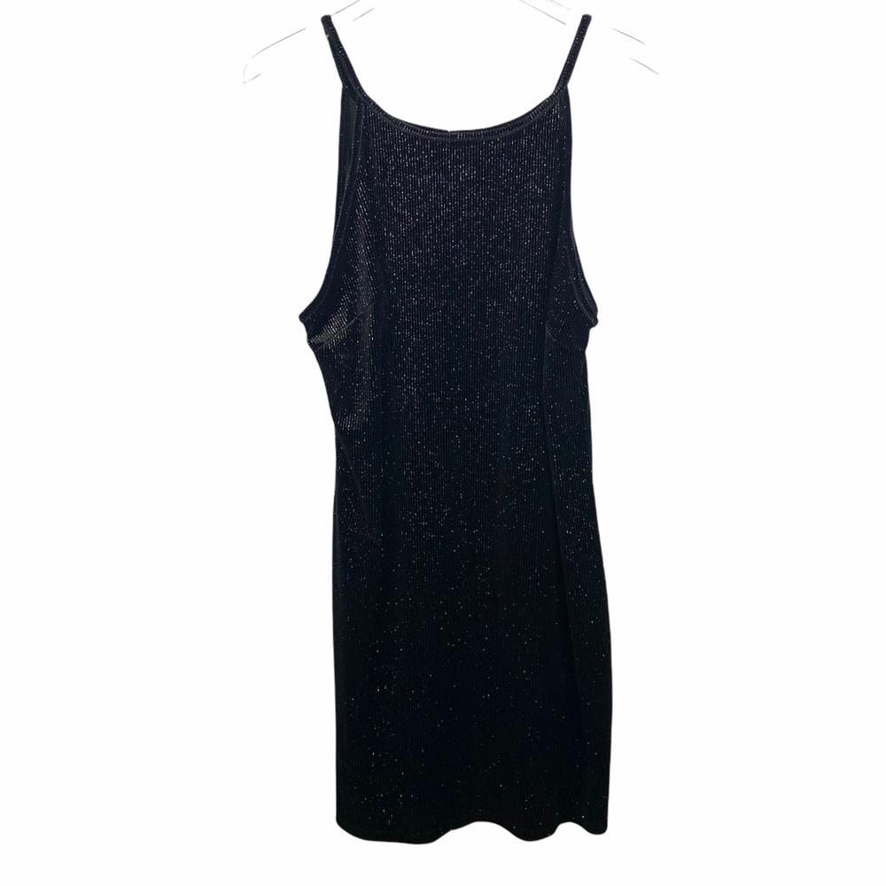 Wild Fable Black Shimmer Sparkle Spaghetti Strap Body Con Dress Size 1X